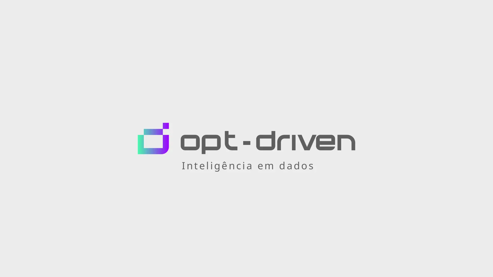 Logotipo com a tagline "Inteligência em dados"