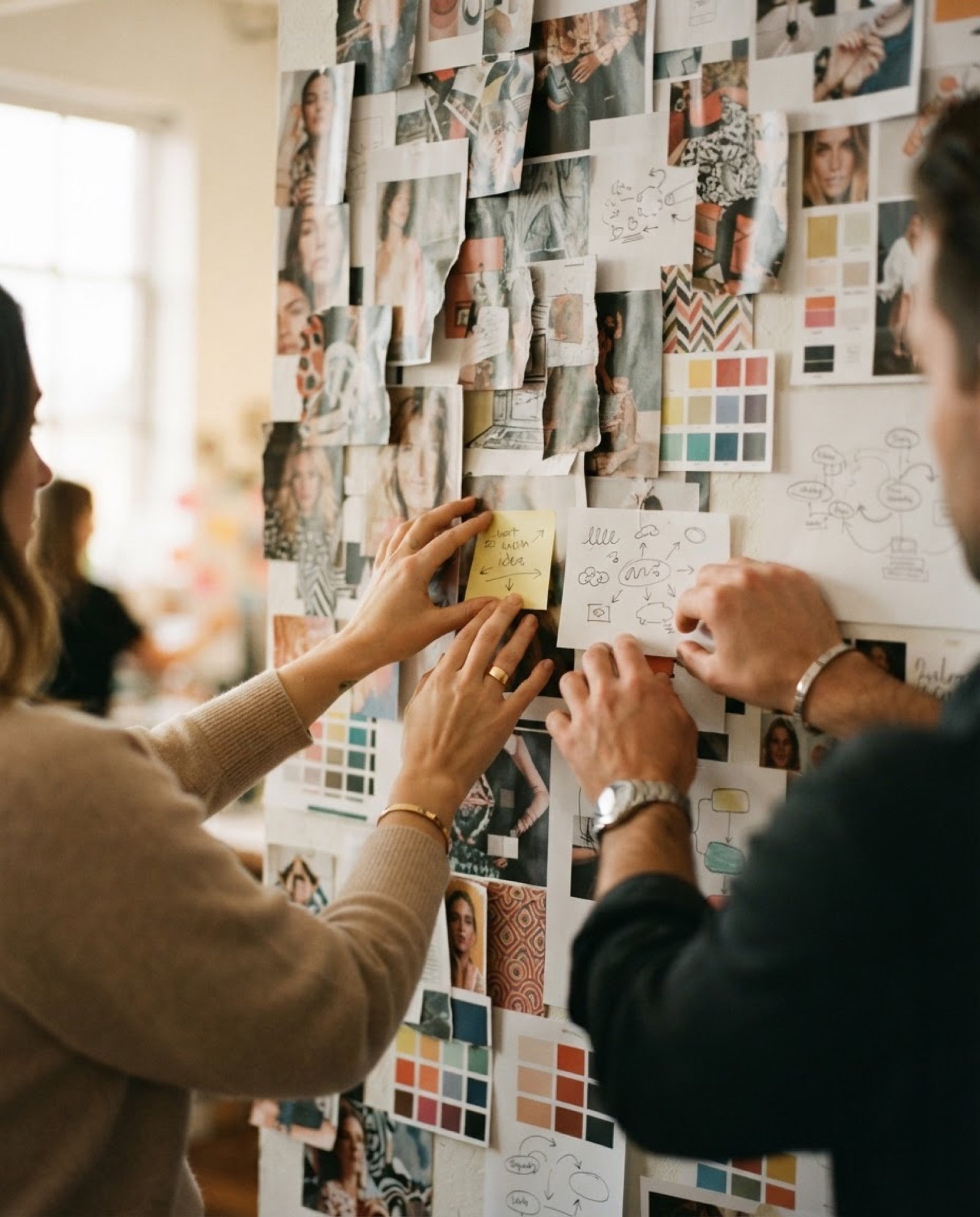 Workshop de marca com moodboard